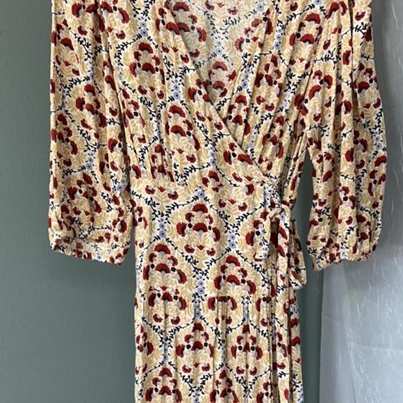 BILA 77 Floral Maxi Dress Flowing Casual- Size Large - Picture 4 of 8